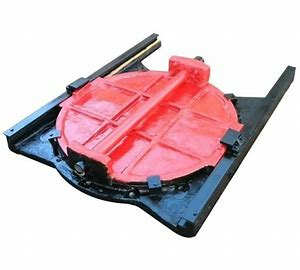 型暗杆式(shi)鑄鐵鑲銅圓閘門(men)